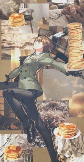 Goro Akechi Pancakes Wallpaper Persona5