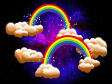 Rainbow Hearts Background Colored Wallpaper Friendster