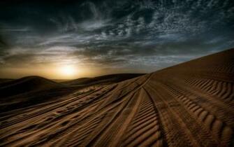 Desert Landscape Wallpaper Stock Photos