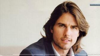 Tom Cruise Modeling Shoot Face Closeup Wallpaper