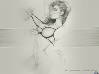 Sketch The Beauty Of Black And White Wallpaper