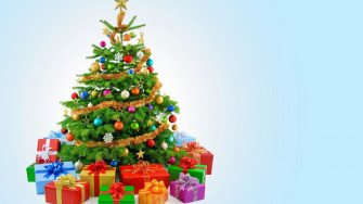 Desktop Wallpaper Christmas Celebration Decorations HD Image