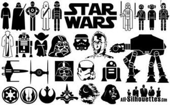 Star Wars Silhouettes Clipart Abeoncliparts Cliparts