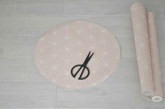Fold Circle Shape In Half Making Sure That You Crease It Well
