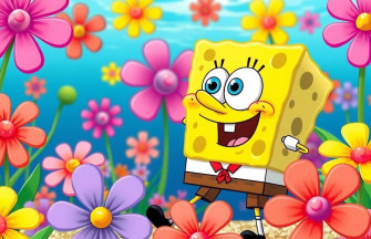 Spongebob Flower Background