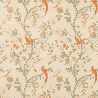 Laura Ashley Summer Palace Terracotta Wallpaper