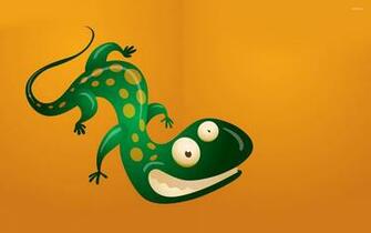 Grinning Lizard Wallpaper Funny