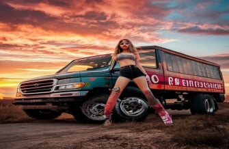 Girls And Trucks Wallpaper
