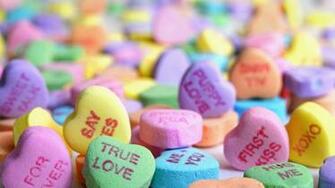 Valentines Day Love Slogans In Heart Candy Chocolate 5k Wallpaper