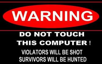 Warning Sign Wallpaper