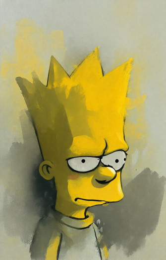 Depressed Bart Simpson Wallpaper