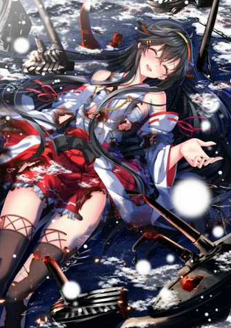 Swordsouls Anime Girls Artwork Kantai Collection Haruna