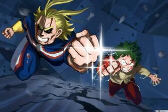 My Hero Academia Two Heroes All Might Izuku Midoriya HD