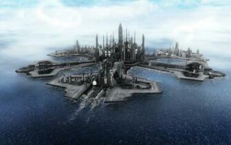 Floating City Desktop Wallpaper