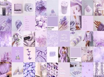 Purple Aesthetic Collage Wallpaper