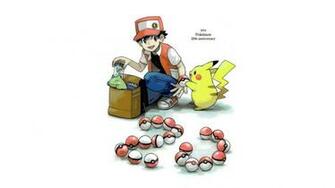 Red Pokemon Pok Mon Pikachu Balls Wallpaper HD