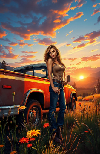 Girls And Trucks Wallpaper