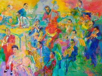 Leroy Neiman S Big Band Now On Display National Museum Of