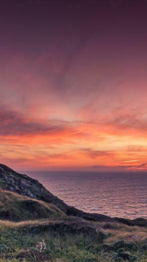 Ocean Sunset Wallpaper iPhone Android Desktop Background In