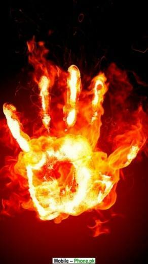 Fire Hand Mobile Wallpaper Details