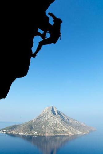 Kalymnos Island Telendos On The Background Dodecanese