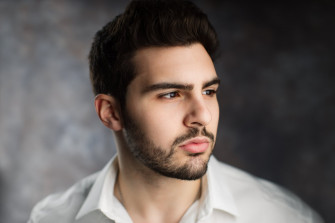 Model Brown Eyes Beard Man Face HD Wallpaper By Miguel Quiles