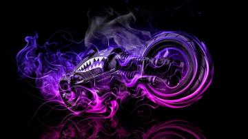 Pink Blue Fire Wallpaper On