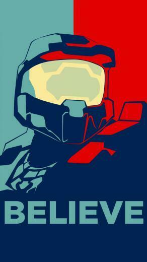 Halo Believe Mobile Wallpaper