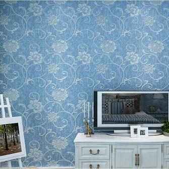 America Country Blue Flower Wallpaper Wall Paper 3d Papel De Parede