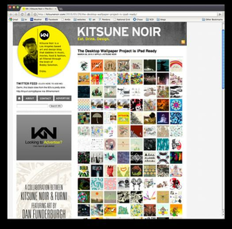 Kitsune Noir Desktop Wallpaper Project