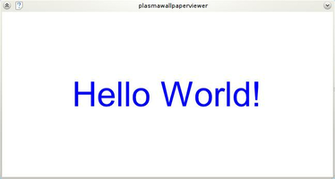 Development Tutorials Plasma4 Wallpaperhelloworld Kde Techbase