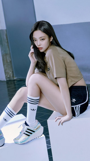 Jennie Blackpink Adidas Photoshoot Wallpaper 4k