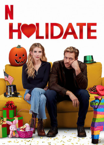 Emma Roberts Holidate Poster Celebrity Luke Bracey