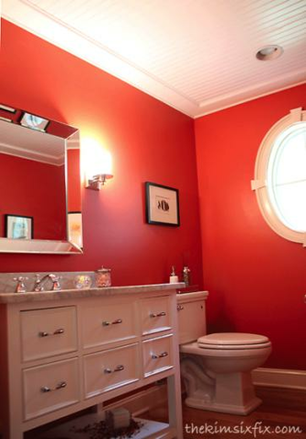 Low Cost Bathroom Updates Add Beadboard To The Ceiling Via Kim