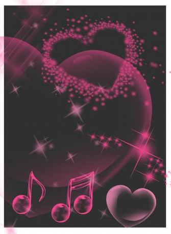 Pink And Black Background By Kittybat1234