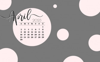 April Desktop Wallpaper Cute Calendar