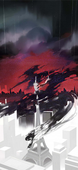 Enjoy Your Favourite Anime With The New iPhone In Red Wallpaper