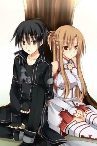 Sword Art Online Kirito Asuna iPhone Wallpaper