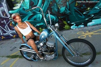 Motos Mujeres Bobber Custom Wallpaper Tatoo