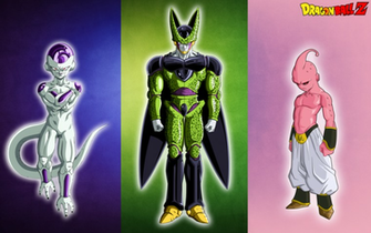 Dbz Wallpaper Frieza Cell Buu Dragonballzwallpaper Cellshading