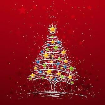Wallpaper For Apple iPad Starry Xmas Tree