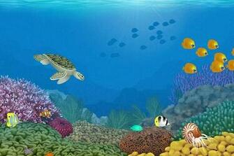 Desktop Background Moving Fish
