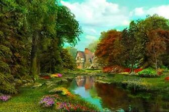 English Country Garden Wallpaper