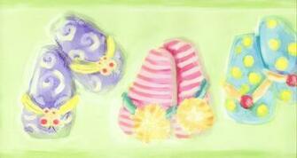 Flip Flop Wallpaper Border Ru8265b