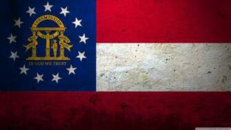 Grunge Flag Of Georgia Us State 4k HD Desktop Wallpaper For