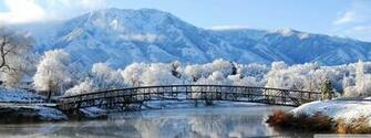 Beautiful Snowy Scene Wallpaper Background Pictures