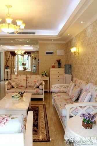 Country Living Room Style Wallpaper Textures Design