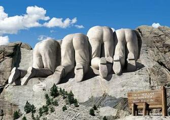 Funny Mount Rushmore Wallpaper