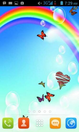 Cartoon Rainbow Live Wallpaper Android