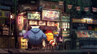 Ramen Restraunt Chill Lofi 4k Wallpaper